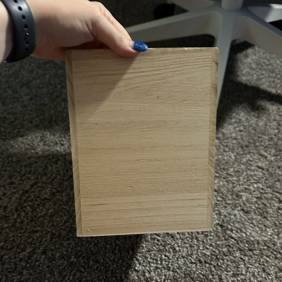 Home for the Holidays Wooden Storage Box with Red Truck Design - Picture 5 of 8